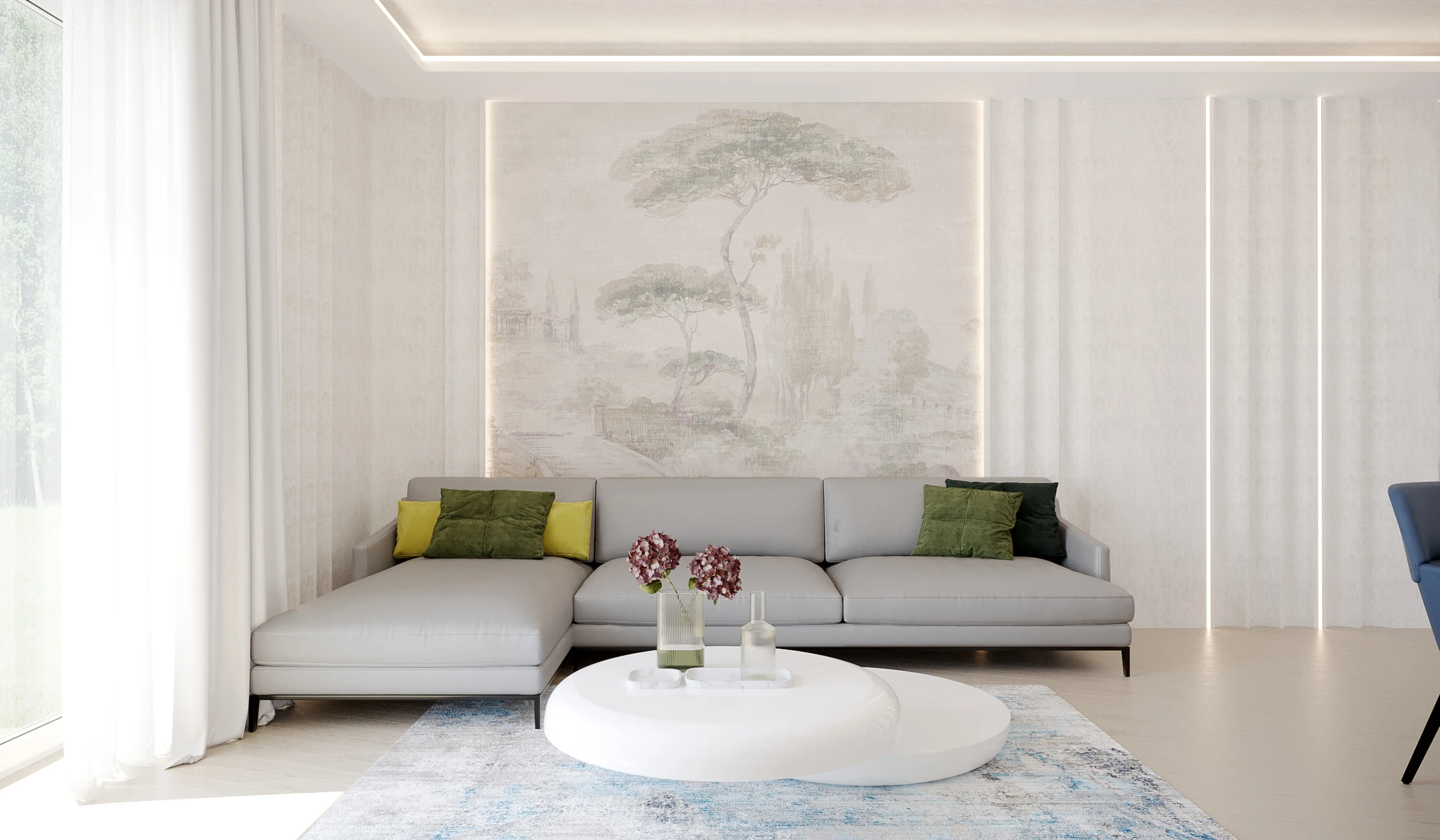 Interiorul proiectului Mediterranean Blue House, imaginea 1