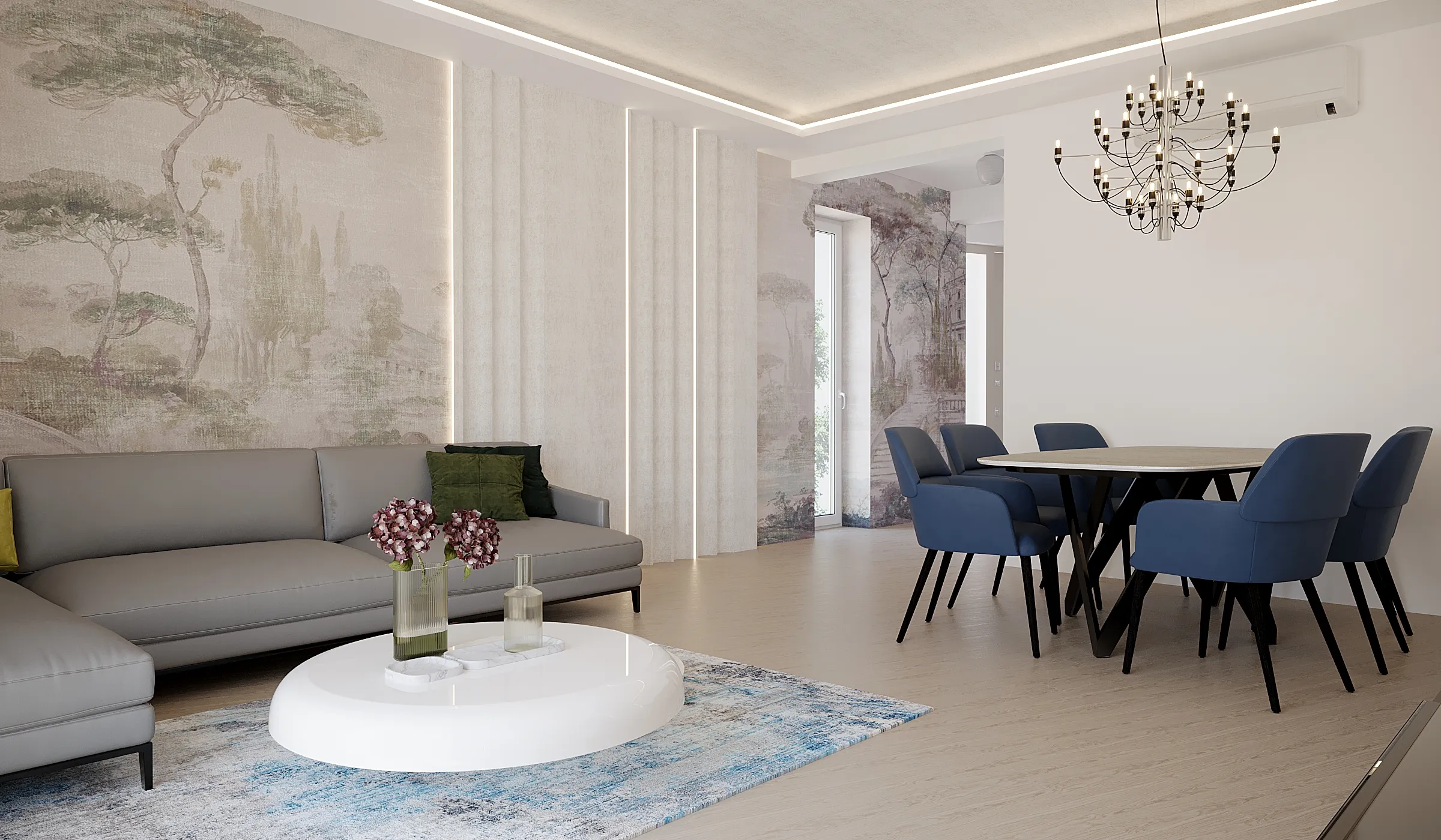 Interiorul proiectului Mediterranean Blue House, imaginea 2