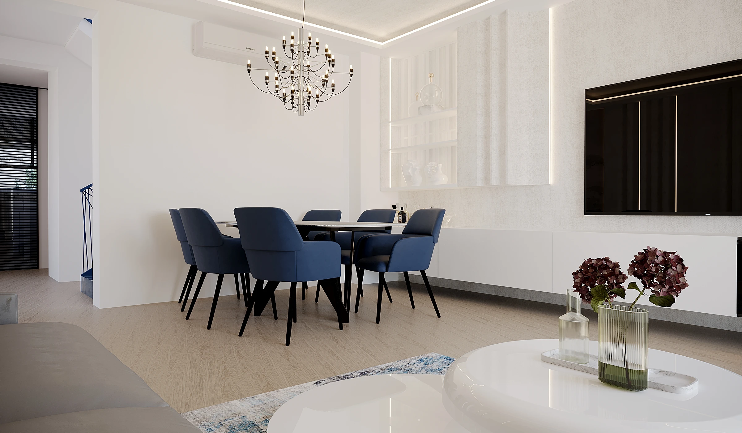 Interiorul proiectului Mediterranean Blue House, imaginea 3