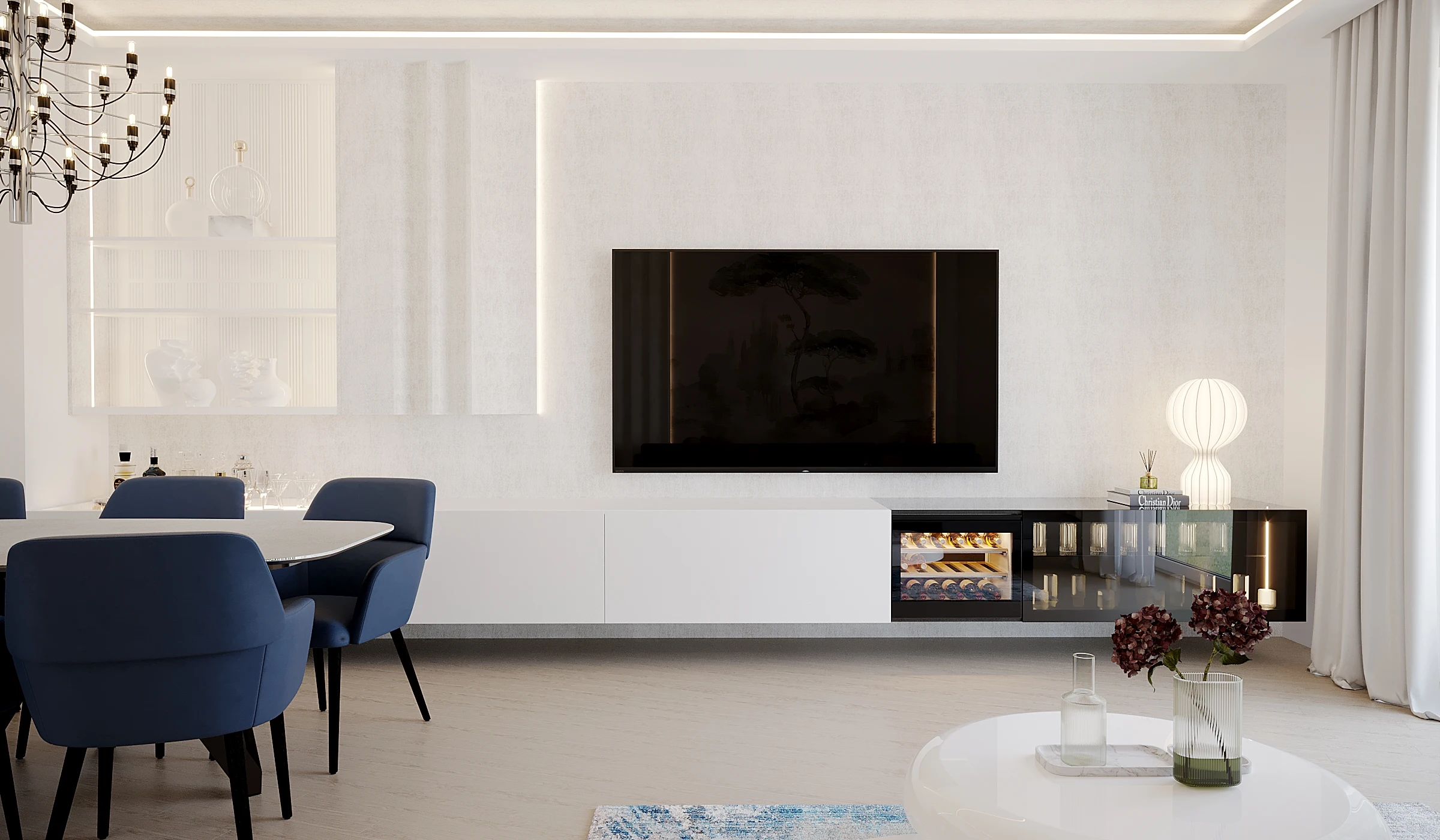 Interiorul proiectului Mediterranean Blue House, imaginea 4
