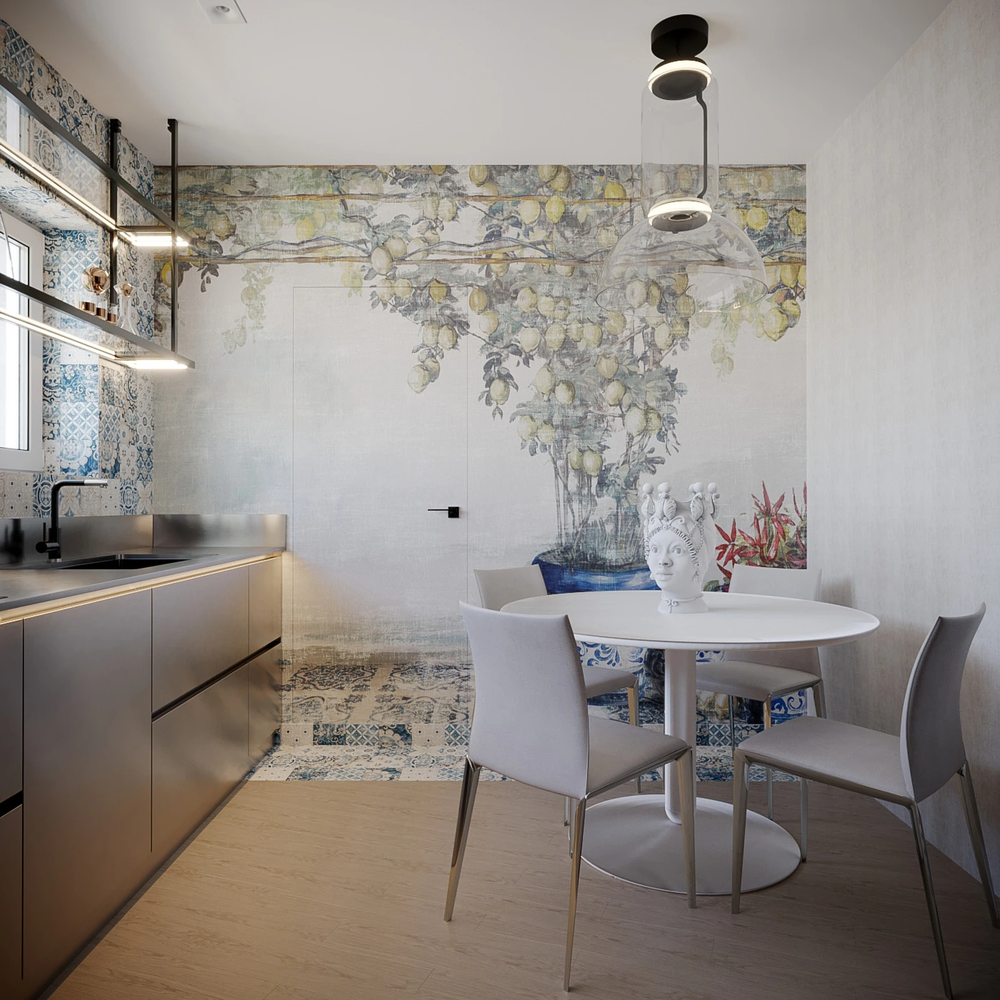 Interiorul proiectului Mediterranean Blue House, imaginea 7