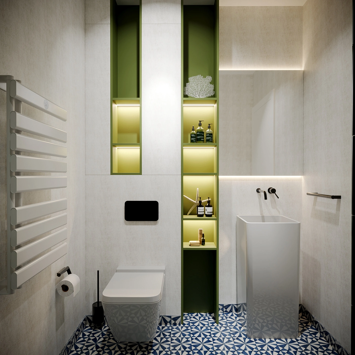 Interiorul proiectului Mediterranean Blue House, imaginea 8