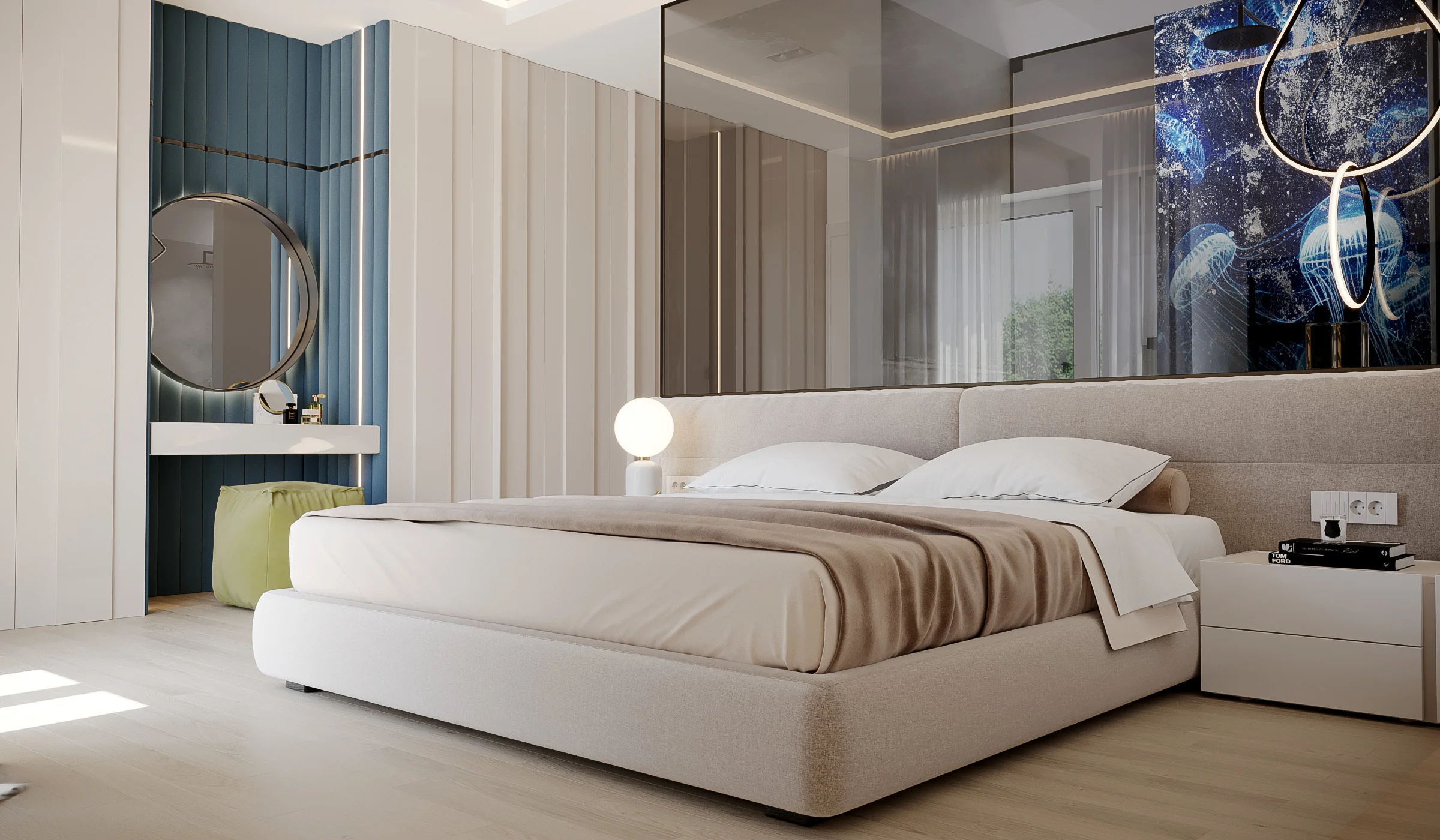 Interiorul proiectului Mediterranean Blue House, imaginea 13