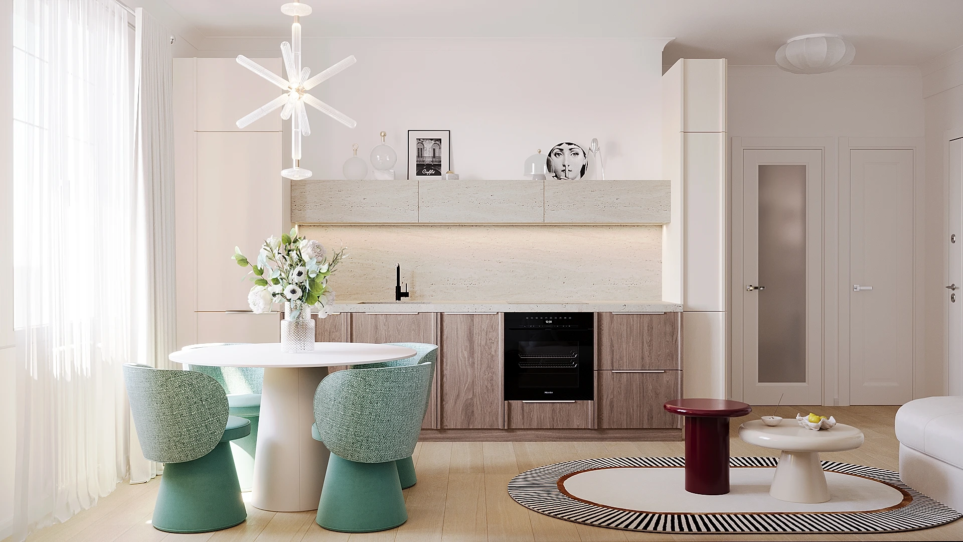 Interiorul proiectului Les Fleurs Apartment, imaginea 2